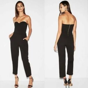 NWT Express Black Strapless Jumpsuit